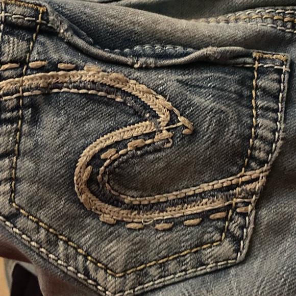 Silver Jeans Tuesday Low Skinny Joga Jeans Lighter Blue Wash Size W26 L31 - Picture 9 of 16